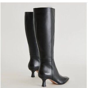 Dolce Vita Auggie Black Leather Boot sz 10 wide calf